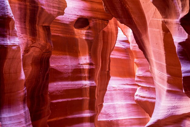 Photo the upper antelope canyon, page, arizona, usa. the second edition with the expanded range