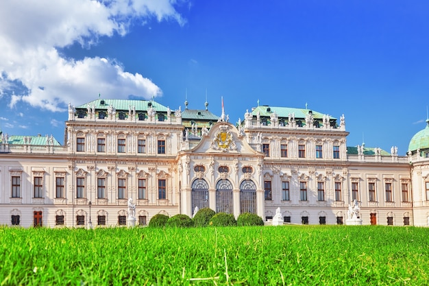 위쪽 벨베데레. 주요 궁전 단지 Belvedere.Vienna. 오스트리아.