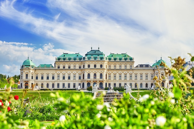 위쪽 벨베데레. 주요 궁전 단지 Belvedere.Vienna. 오스트리아.