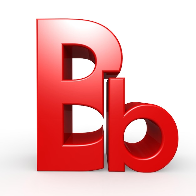 Upper and lower case B together