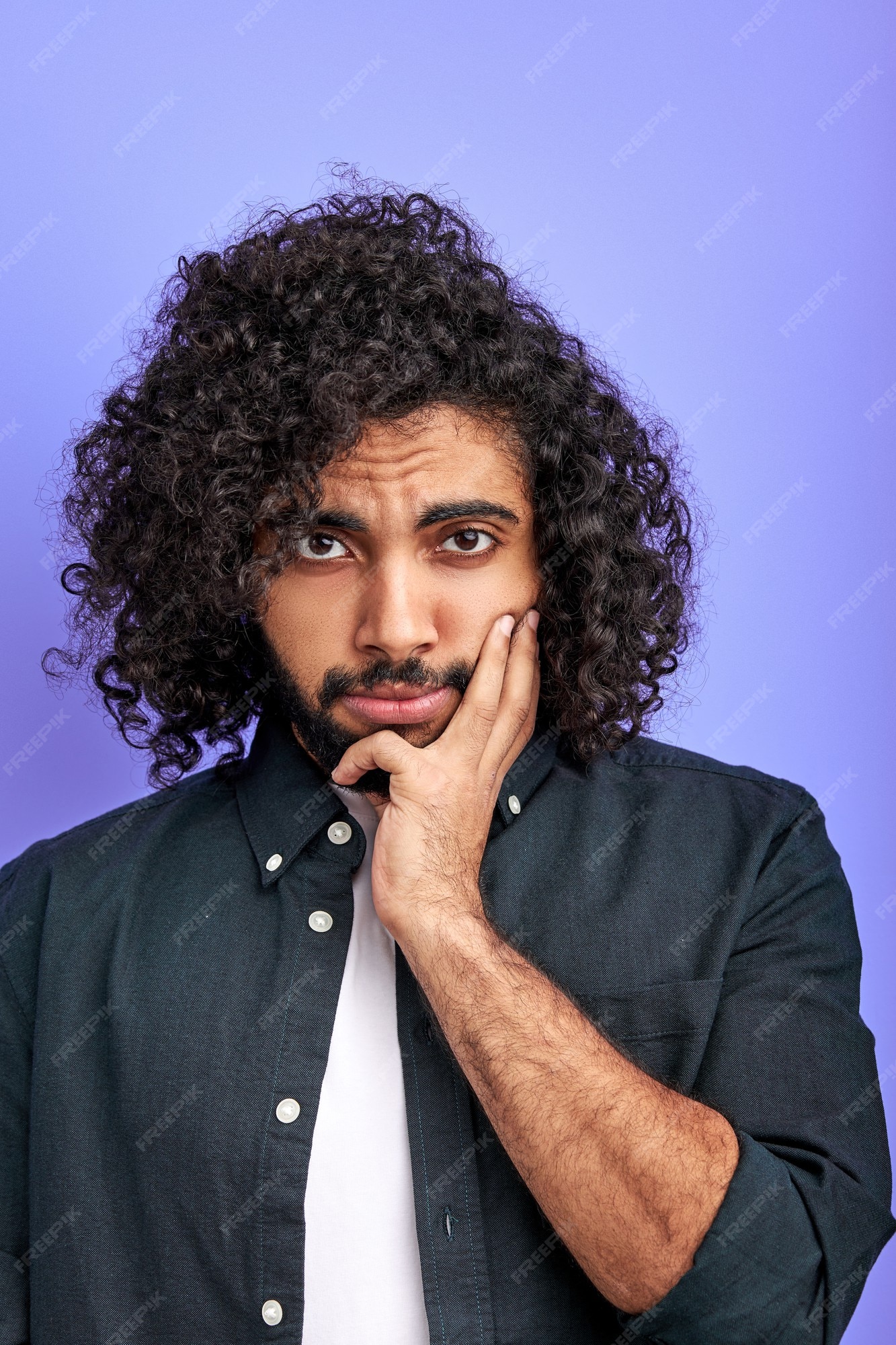 Premium Photo | Upset Arabic Man Looks At Camera With Sadness, Youngmale In  Casual Shirt Is Upset By News