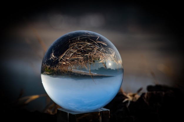 Foto il mondo a testa in giù