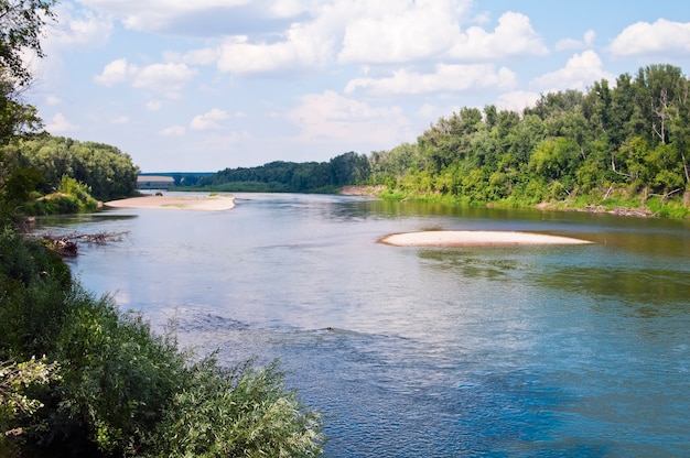 Ural River. shoaling