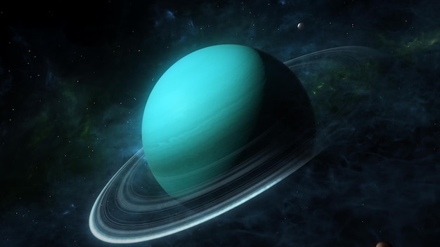 Photo uranus planet in the outerspace