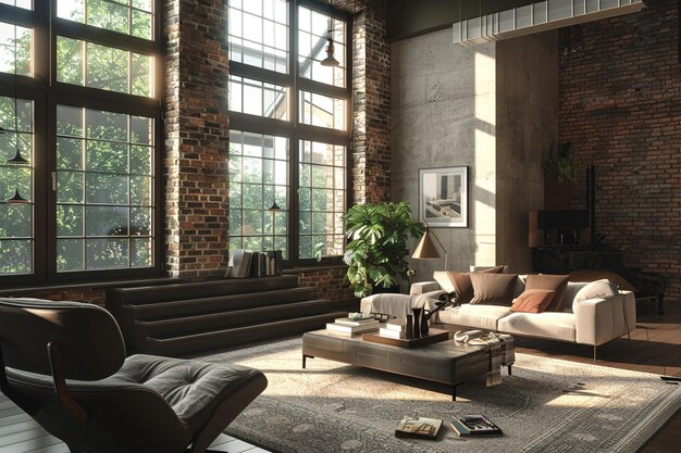 Urban chic apartment with a mix of industrial and