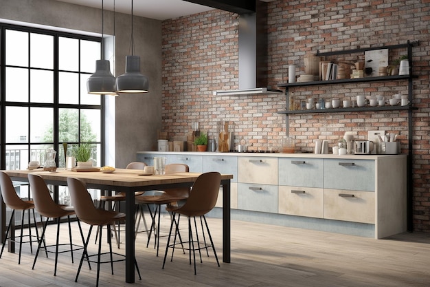 Urban Chic Kitchen Atmosphere