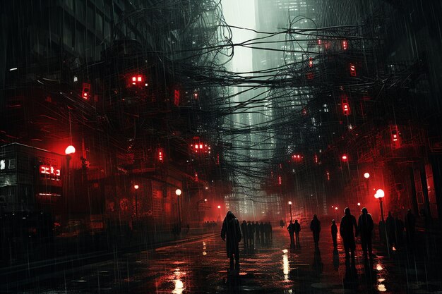 urban cybernetic symphony unveiled cyberpunk photo