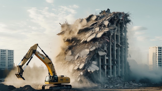 Urban Demolition Scene