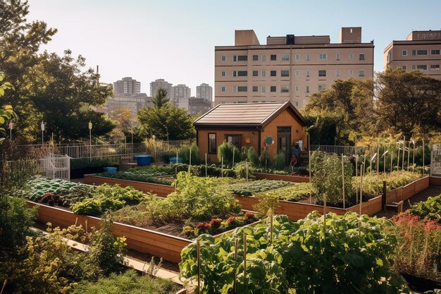 Urban Garden Oasis Green Spaces in the CityxA