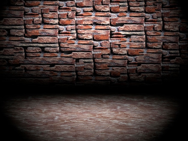 Urban Grunge Interior Brick Wall Stage Texture Background