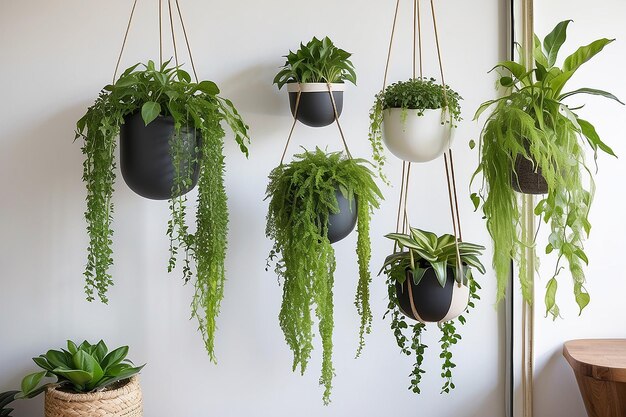 Photo urban jungle hanging planters