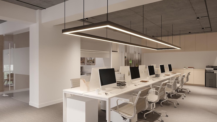 Photo urban oasis creating relaxing office interiors in metro life
