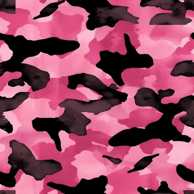 Photo urban punk vibe pink and black seamless chic pattern