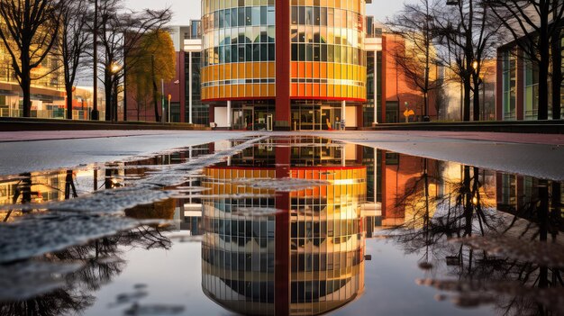 Urban reflection office building