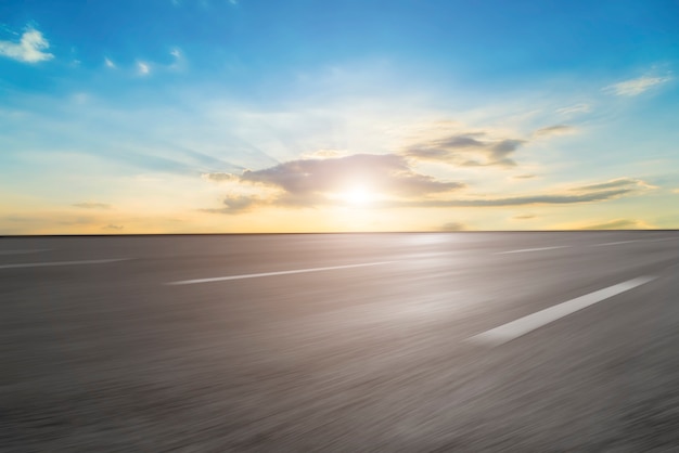 Premium Photo | Urban road and sky cloud landscape