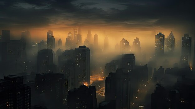 Urban skyline city background