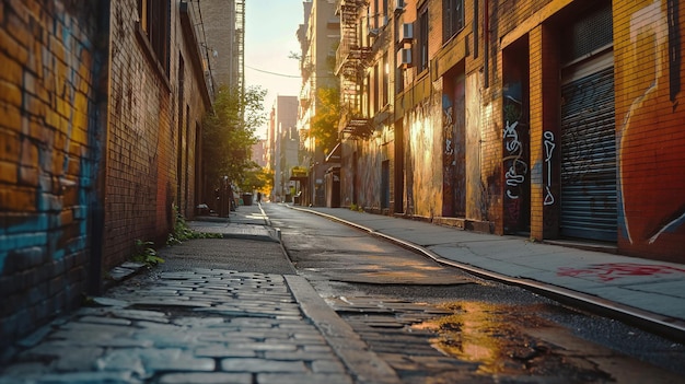 Foto carta da parati per strade urbane