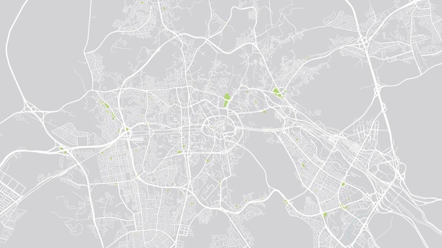 urban vector city map of mecca saudi arabia middle east