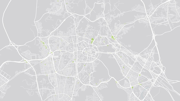 Urban vector city map of Mecca Saudi Arabia Middle East