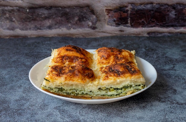 urkish Tray Böreği , Herbed cheese pastry from Mugla - Milas region