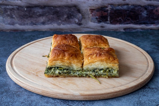 urkish Tray Böreği , Herbed cheese pastry from Mugla - Milas region