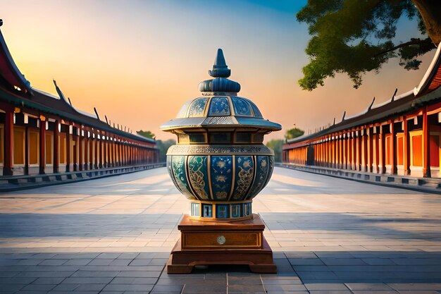 Urn at emperial city kinh thanh in hue vietnam