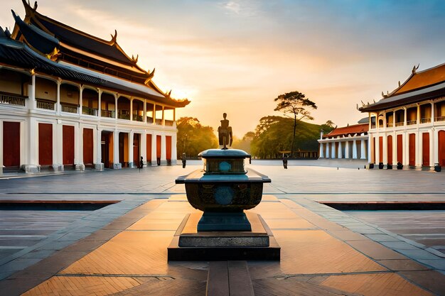 Urn at emperial city kinh thanh in hue vietnam