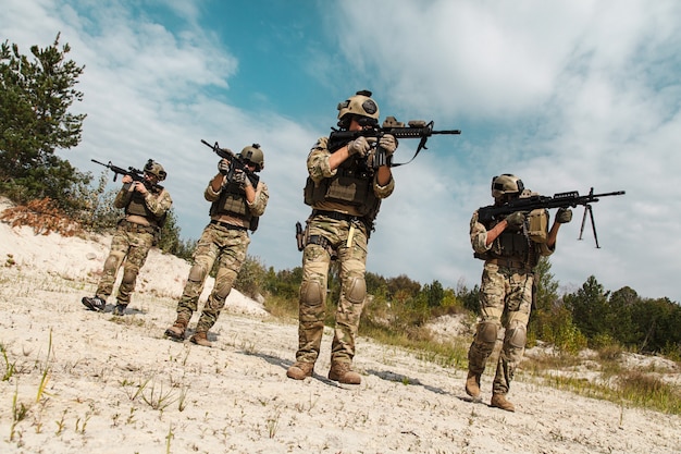 US Army Rangers in the desert