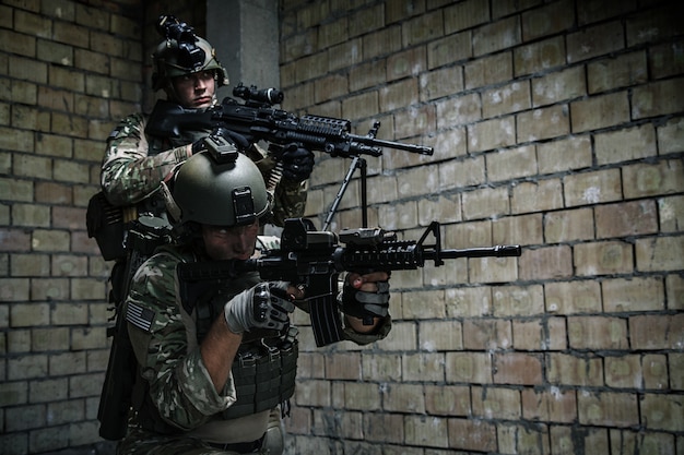 US Army Rangers on mission