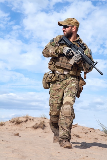 Photo us army special forces group soldier