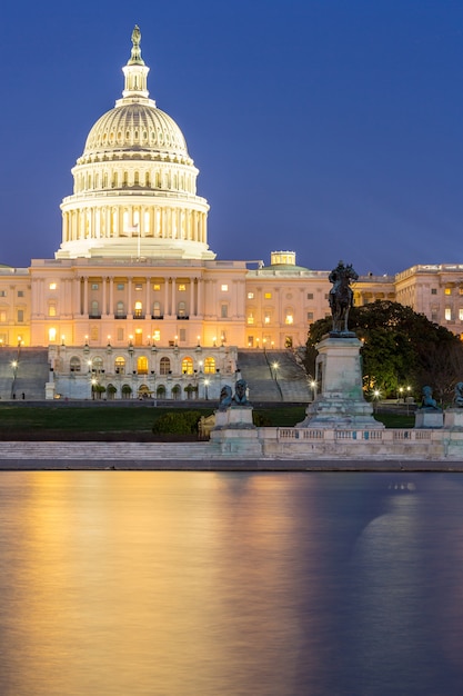 US Capitol Building dusk