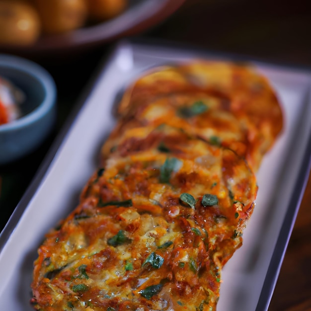 US Potatoes amp Kimchi Pancake