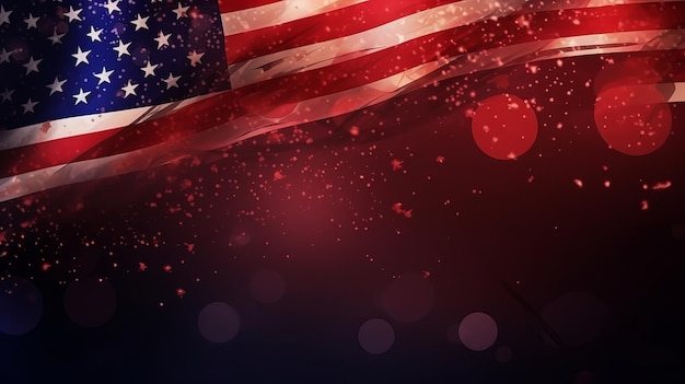 USA 4th of july background Generative ai