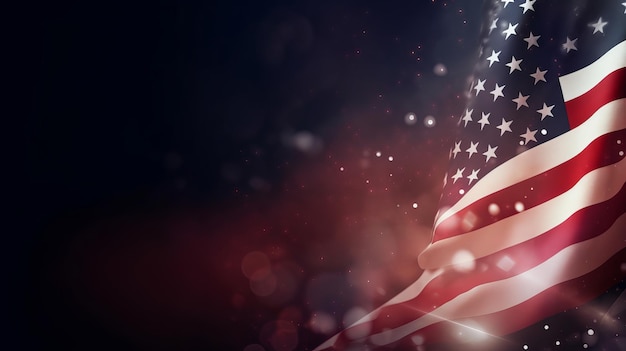 USA 4th of july background Generative ai