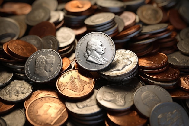 USA coins for business money and economy