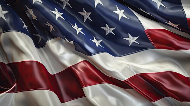 Photo usa flag america patriotic background generative ai