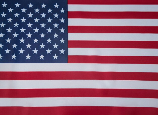 Флаг США Волна американского флага закрывается на День памяти или 4 июля