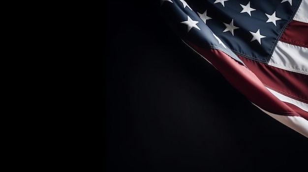 USA flag background Illustration AI GenerativexA