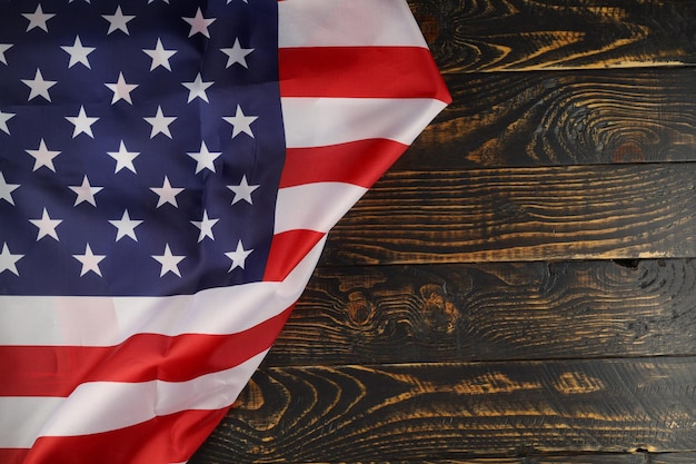 Usa flag background place for text cope space