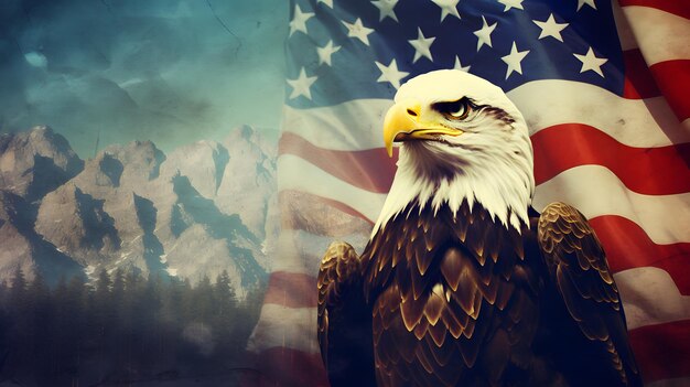 USA Flag Background