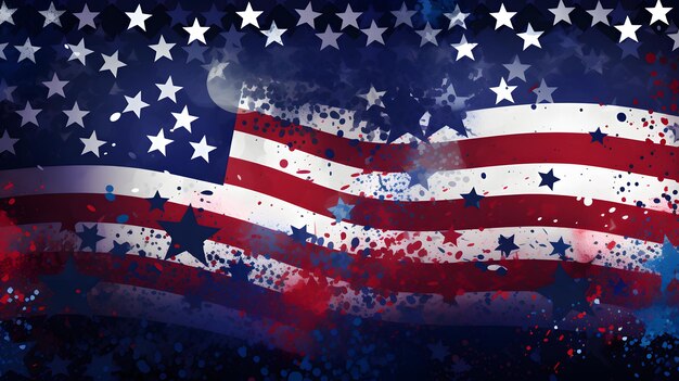 USA Flag Background