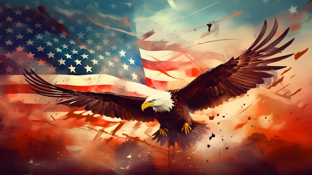 USA Flag Background