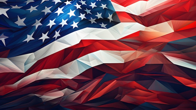 USA Flag Background