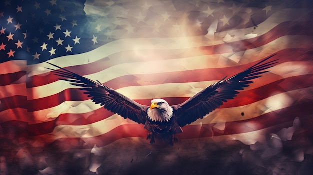 USA Flag Background