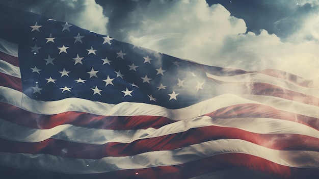 USA Flag Background