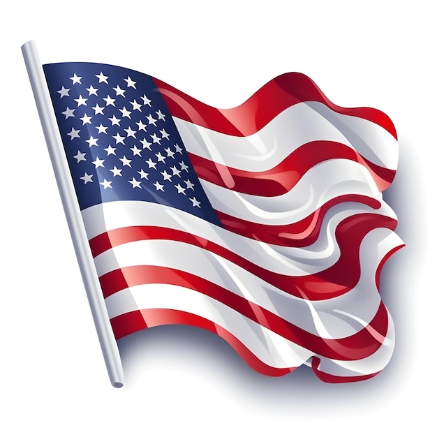 USA flag illustration