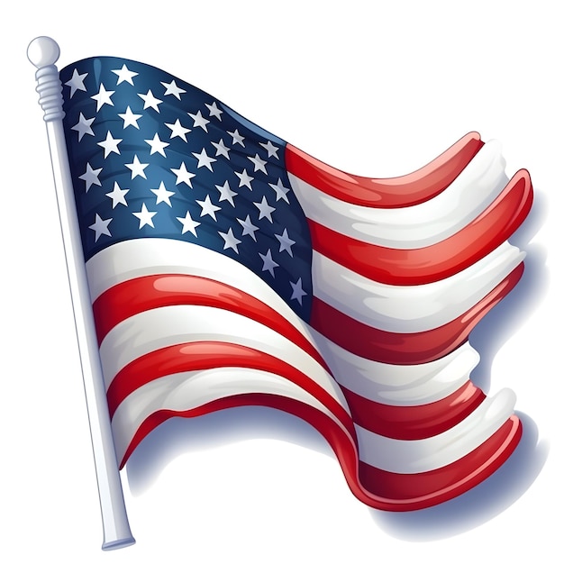 USA flag illustration