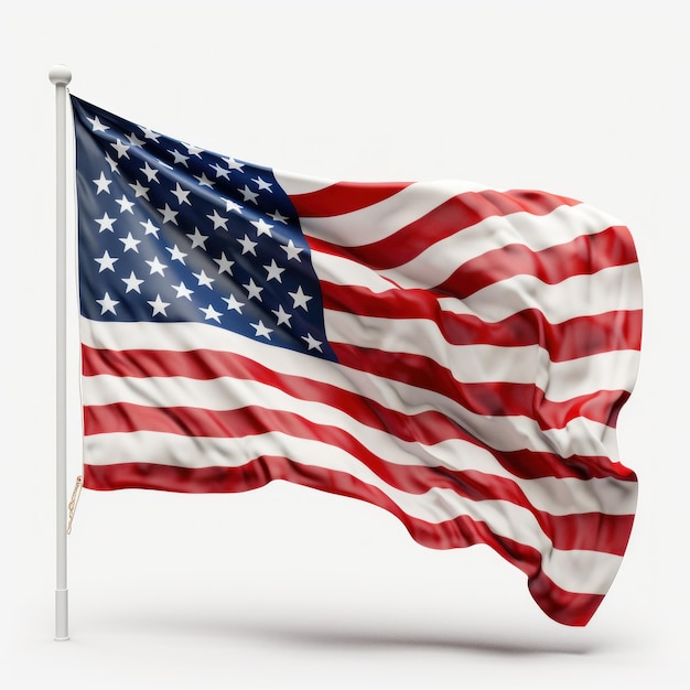 USA flag isolated Illustration AI GenerativexA