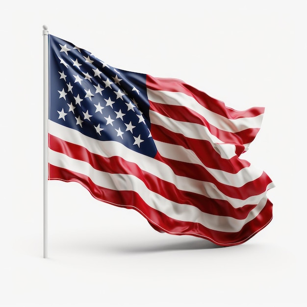 USA flag isolated Illustration AI GenerativexA