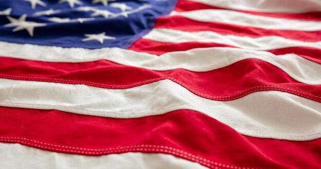 USA flag US of America sign symbol background closeup view